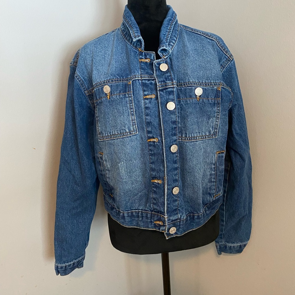 Wax Jean Denim Jacket Size Small